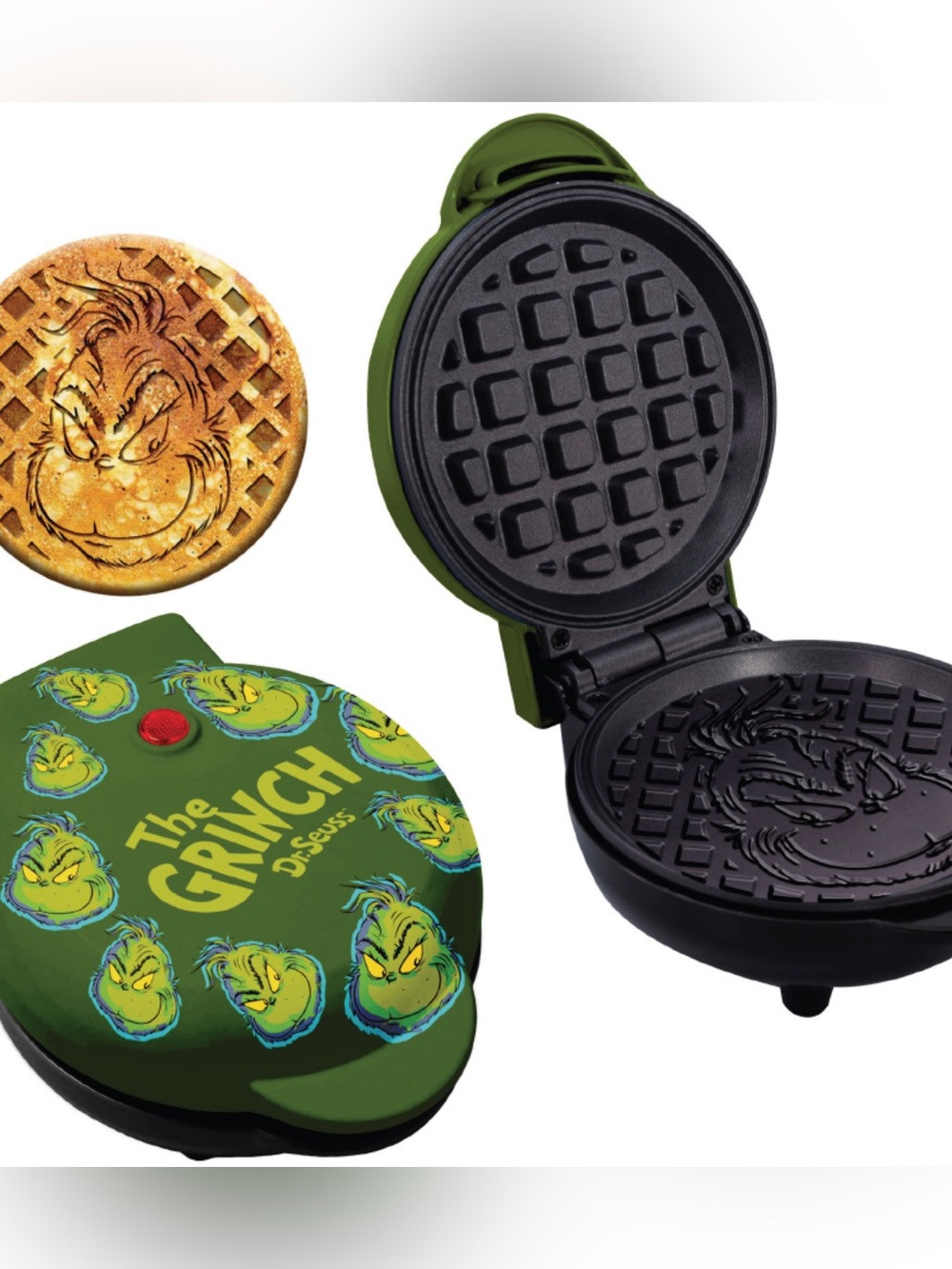 The Grinch Dr. Seuss Waffle Maker - Green